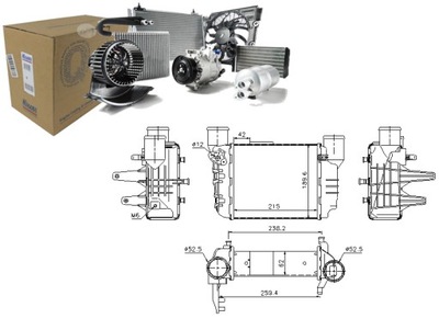 INTERCOOLER AUDI A4 SEAT EXEO EXEO ST 1.8 11.00-05 - milautoparts-fr.ukrlive.com