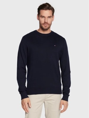 Sweter granatowy klasyczny Tommy Hilfiger M