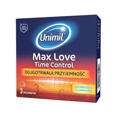 UNIMIL MAX LOVE LATEKSOWE PREZERWATYWY 3
