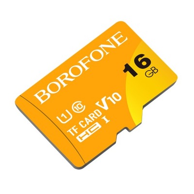 Borofone Karta pamięci MicroSD 16GB SDHC Class10 85MB/s