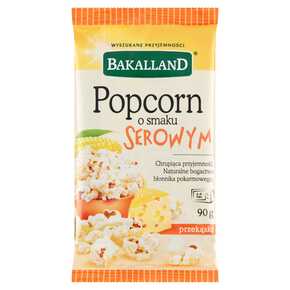 BAKALLAND POPCORN DO MIKROFALI SEROWY 90G