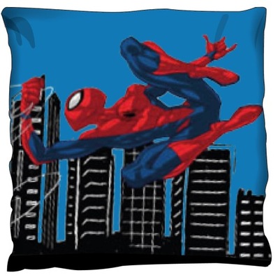 Spiderman welurowa poduszka jasiek 40x40cm