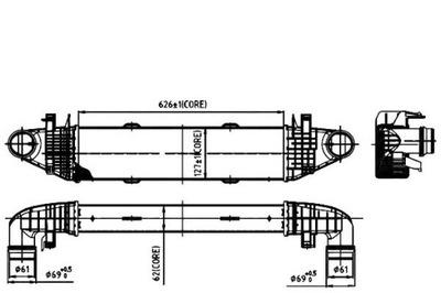 Nrf интеркулер mercedes w204 w212 200cgi kompress фото №1