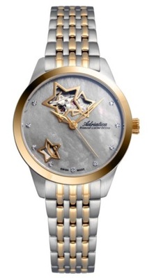 Zegarek damski złoto srebrny ADRIATICA limitowany