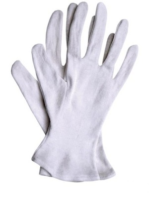 Rękawiczki bawełnianie białe roz. S/7 1 para