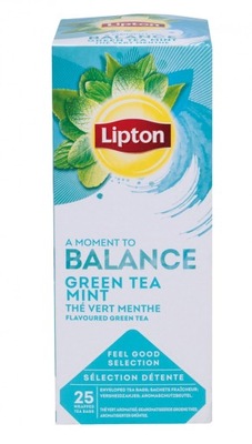 Herbata LIPTON Balance Green Tea mint 25 torebek