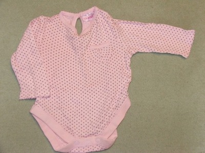 Body długi rękaw w kropki 3-6m Cherokee