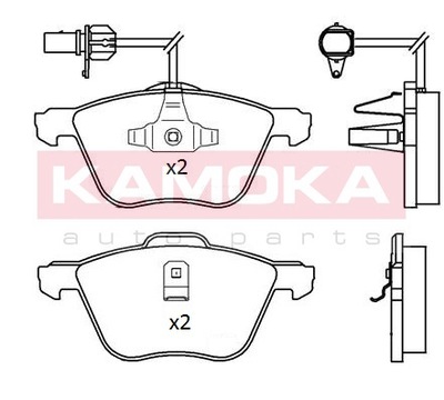 КОЛОДКИ ГАЛЬМІВНІ ПЕРЕД KAMOKA JQ101198