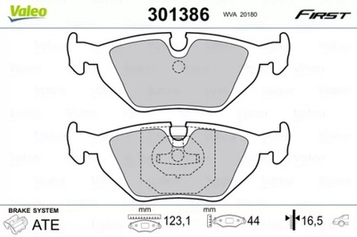 КОЛОДКИ ТОРМОЗНОЙ BMW 3 E46 98-05 ЗАД