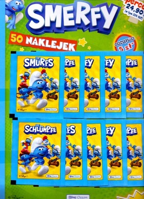 Naklejki Smerfy. Multipack 50 naklejek.