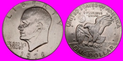 USA 1978 D ONE 1 DOLLAR Eisenhowera U 614