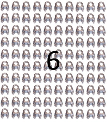 ZACISK LINOWY KABŁĄKOWY 6MM 100 SZT