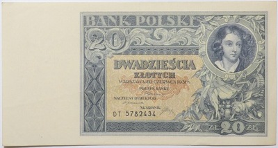 Banknot 20 Złotych - 1931 rok - Seria DT