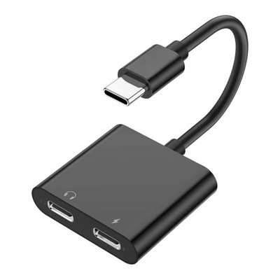 Rozdzielacz do telefon USB-C słuchawki i ładowanie