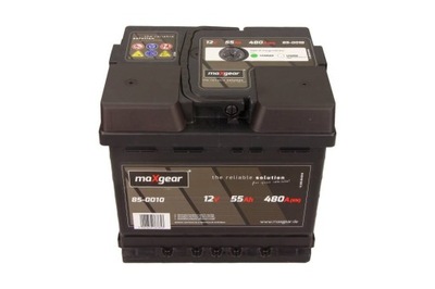 BATERÍA 12V 55AH/480A L- MAXGEAR 85-0010  