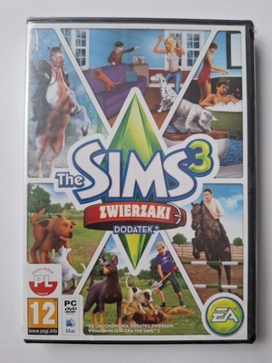 The Sims 3 III Zwierzaki PL Pc Nowy Folia UNIKAT