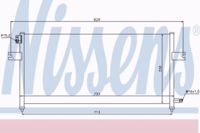 Радиатор кондиционера nissan фото №1