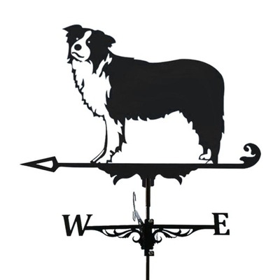 Czarny Weathervane Fence Mount Weather Vane Collie