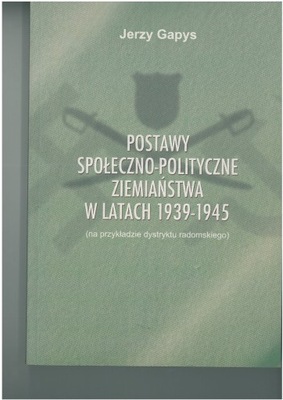 Postawy społeczno-polityczne ziemiaństwa w latach