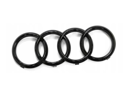 EMBLEMA AUDI 263 MM A4 B5 A3 A6 C5 JUODAS POLSYK 