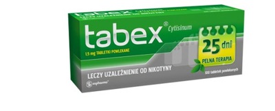 Tabex 1,5mg 100 tabletek na rzucenie palenia