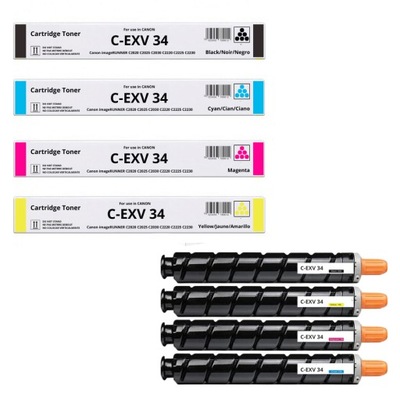 NOWY 4x do Canon C-EXV34 CEXV34 toner Imagerunner C2020I C2025i C2030i