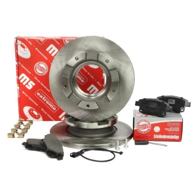 Тормозные диски + тормозные колодки тормозные задняя ford transit, transit tourneo фото №1