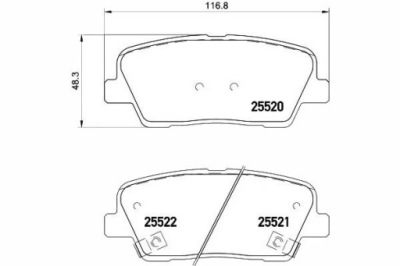 Textar тормозные колодки тормозные hyundai задняя genesis santa фото №1