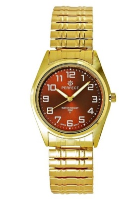 Zegarek PERFECT Damski Ładny Złoty na Bransolecie