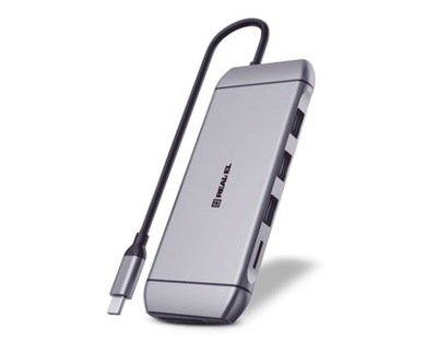 Adapter REAL-EL CQ-900 USB-C 9w1, Macbook Pro