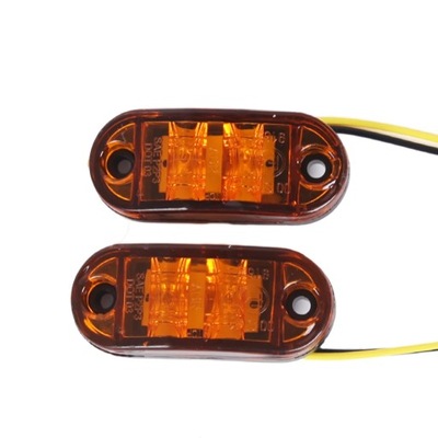 2 ШТ STYLU ЖЕЛТЫЙ 2 LED (СВЕТОДИОД ) ФАРА БОКОВАЯ DO АВТОМОБИЛЯ,