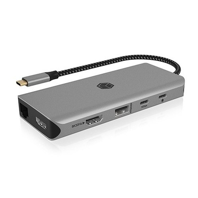 IcyBox Stacja dokująca IB-DK4061-CPD 12w1,2xHDMI, PD 100W
