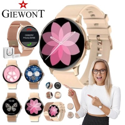 Smartwatch Giewont GW330-1 Bransoleta Różowe Złoto