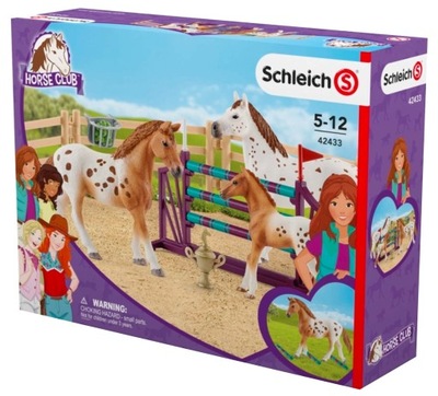 SCHLEICH 42433 ZESTAW TRENINGOWY KONI APPALOOSA