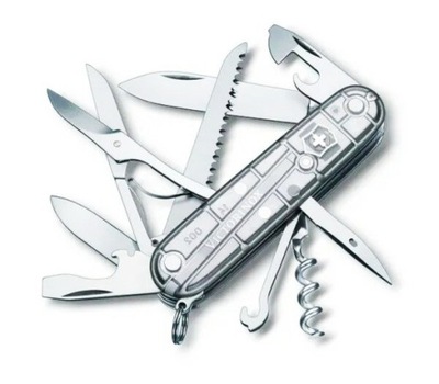 Victorinox Huntsman Silver Tech Scyzoryk Medium Pocket Knife 1.3713.T7B1