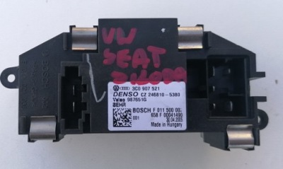 Vw seat audi резистор резистор вентилятор 3c0907521 фото №1