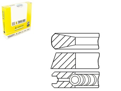 ŽIEDAI STŪMOKLINIAI MAN MAN EL F2000 F90 F90 UNTERFLUR HELICON HOCL 