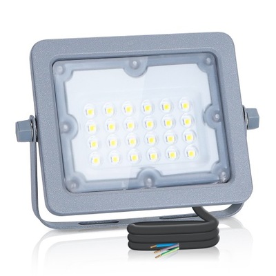 NASWIETLACZ LED HALOGENAS 20W IP65 4000K PILKAS 90° 