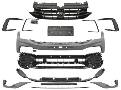 Vw tiguan 2020- бампер перед r-line bez шланги lampionowych фото №1