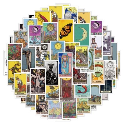 100 VIENETŲ TAROT LIPDUKAI ESTETYCZNE DIY SCRAPB LOK4611 