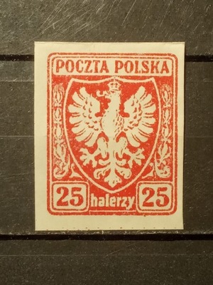 POLSKA Fi 62 (*) 1919 Orzeł na tarczy
