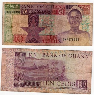 GHANA 1982 10 CEDIS