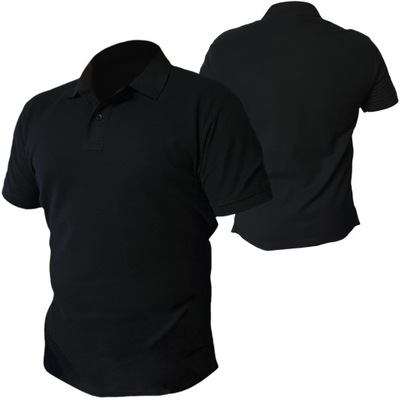 Koszulka Polo Męskie 210g Black
