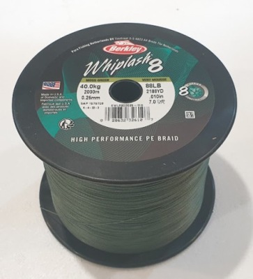 Berkley Whiplash 8 Braid Green 0,25mm 40,00kg