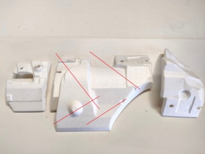 Пінополістирол lexus ux 250h f-sport 55213-76040 55214-76010 фото №1