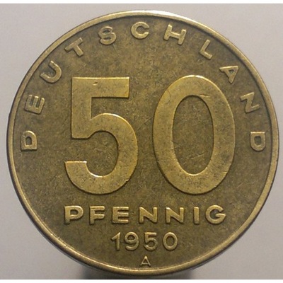 NRD 50 pfennig fenigów 1950 Niemiecka Republika Demokratyczna