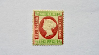1873 Helgoland Mi.9* czysty znaczek, stan dobry. Wartość 50,- Euro