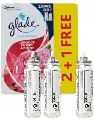 Glade Osviežovač vzduchu sprej Zásoba 3 x 18 ml