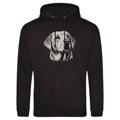 Labrador retriever Bluza kapturem Czarna