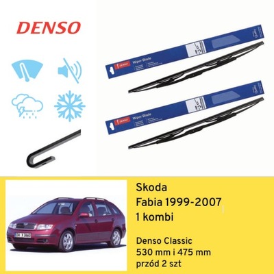 ESCOBILLAS PARTE DELANTERA PARA SKODA FABIA 1 UNIVERSAL (1999-2007) DENSO  